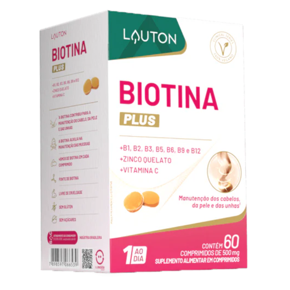 Biotina Plus 45mcg 60 Cápsulas Lauton
