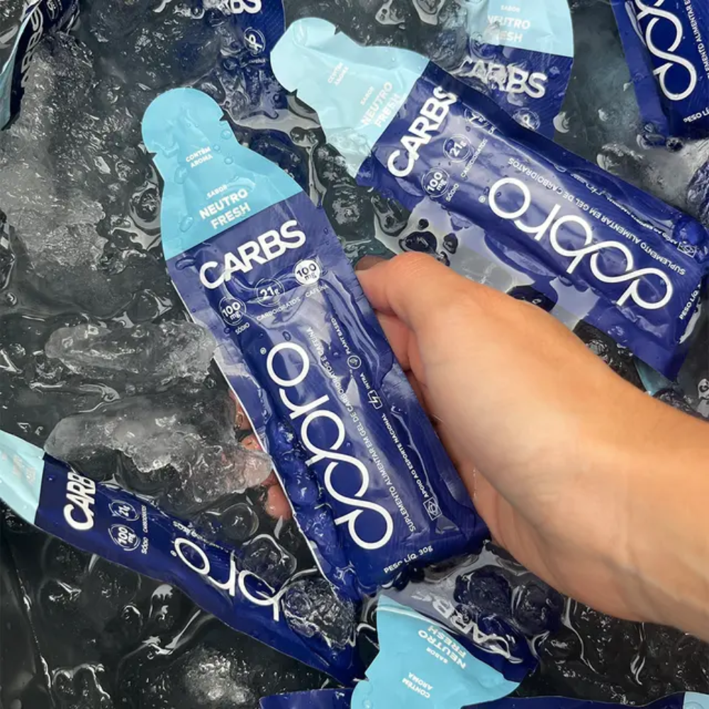 Carbs Gel Neutro Fresh com Cafeína 30g Dobro