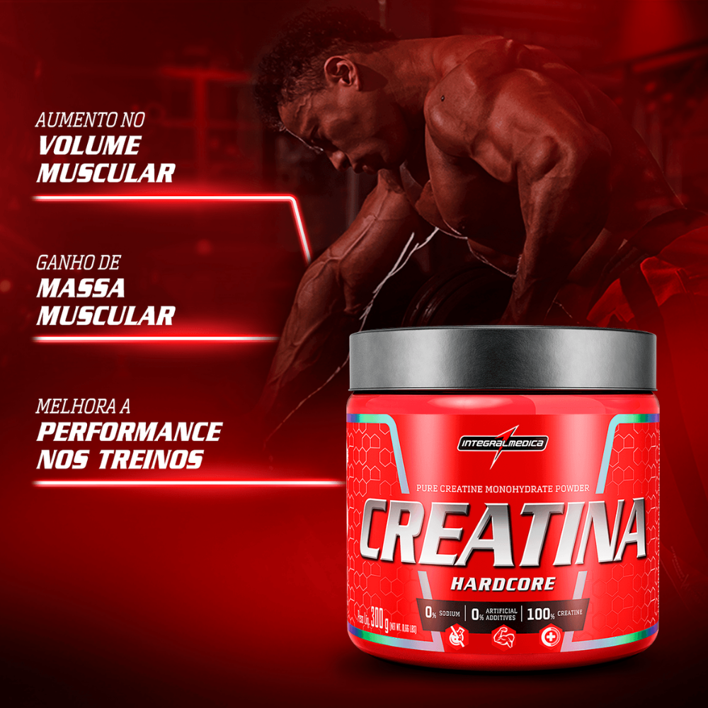 Creatina Hardcore 300g Integralmédica