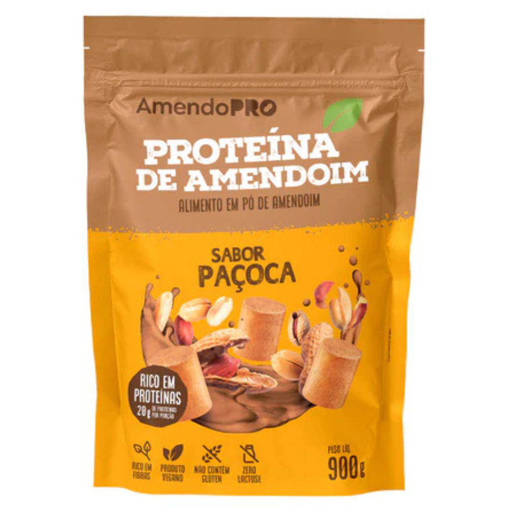 Proteína de Amendoim Sabor Paçoca Amendopro 900g
