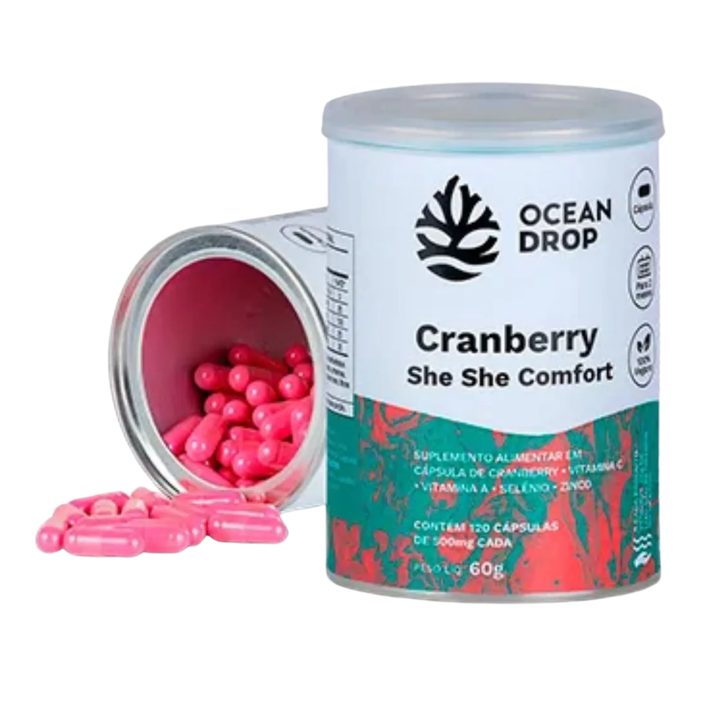 She She Comfort Cranberry 120 Cápsulas Ocean Drop
