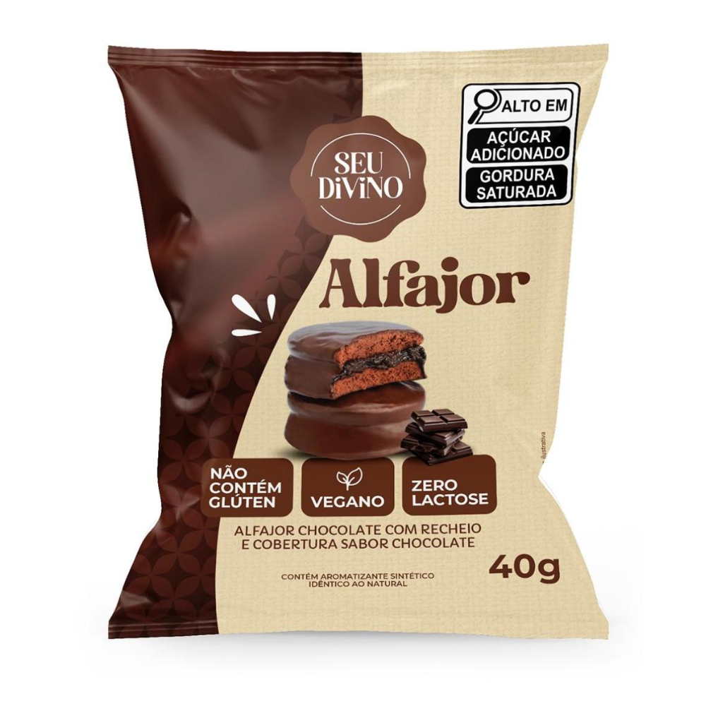 Alfajor de Chocolate 40g Seu Divino