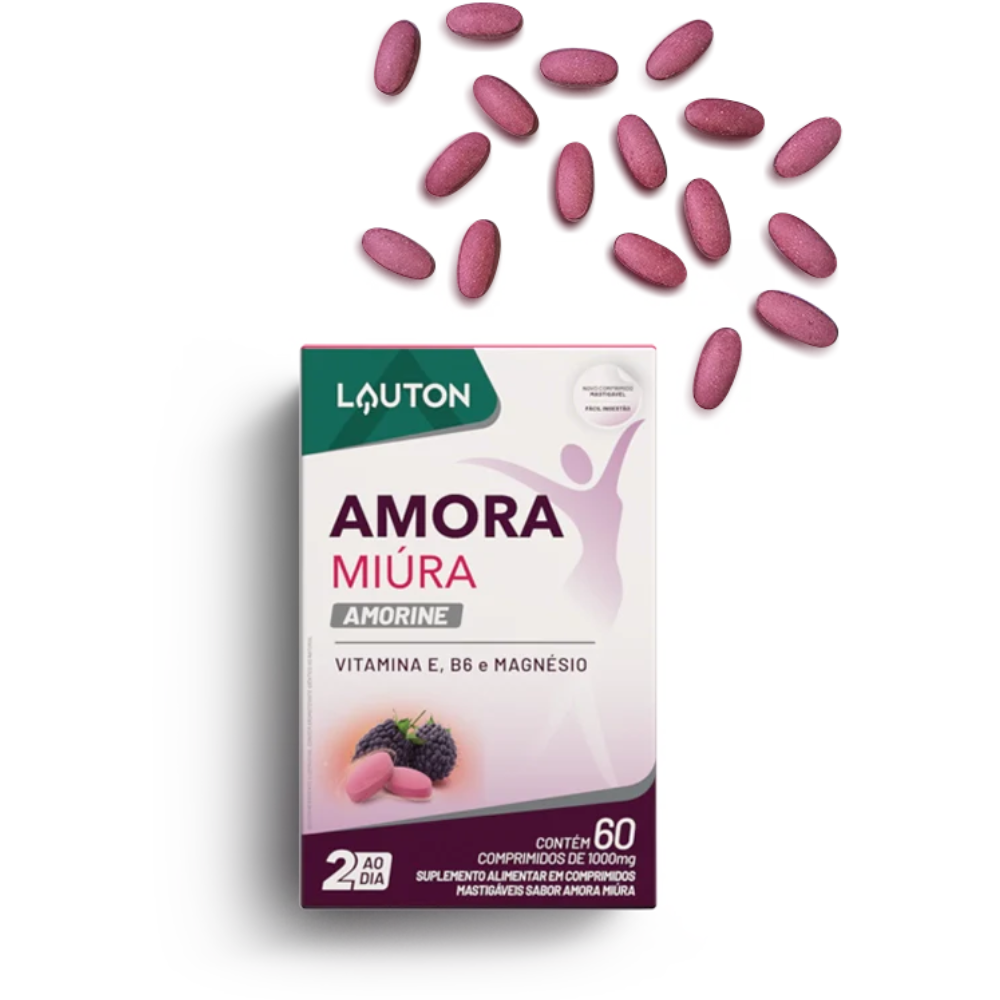 Amora Miúra Amorine 60 comprimidos mastigáveis - Lauton Lauton