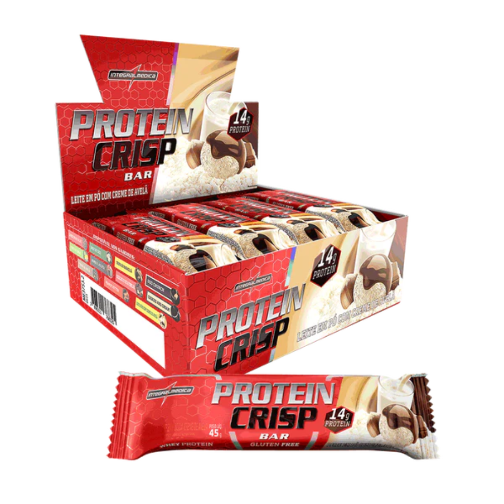 Protein Crisp Bar Leite Niño com Creme de Avelã 45g Integralmédica Integral Medica