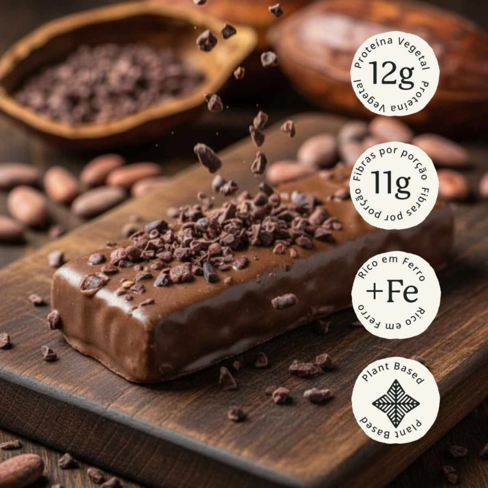 Barra de Proteína Cacau Selvagem Mahta 40g Mahta