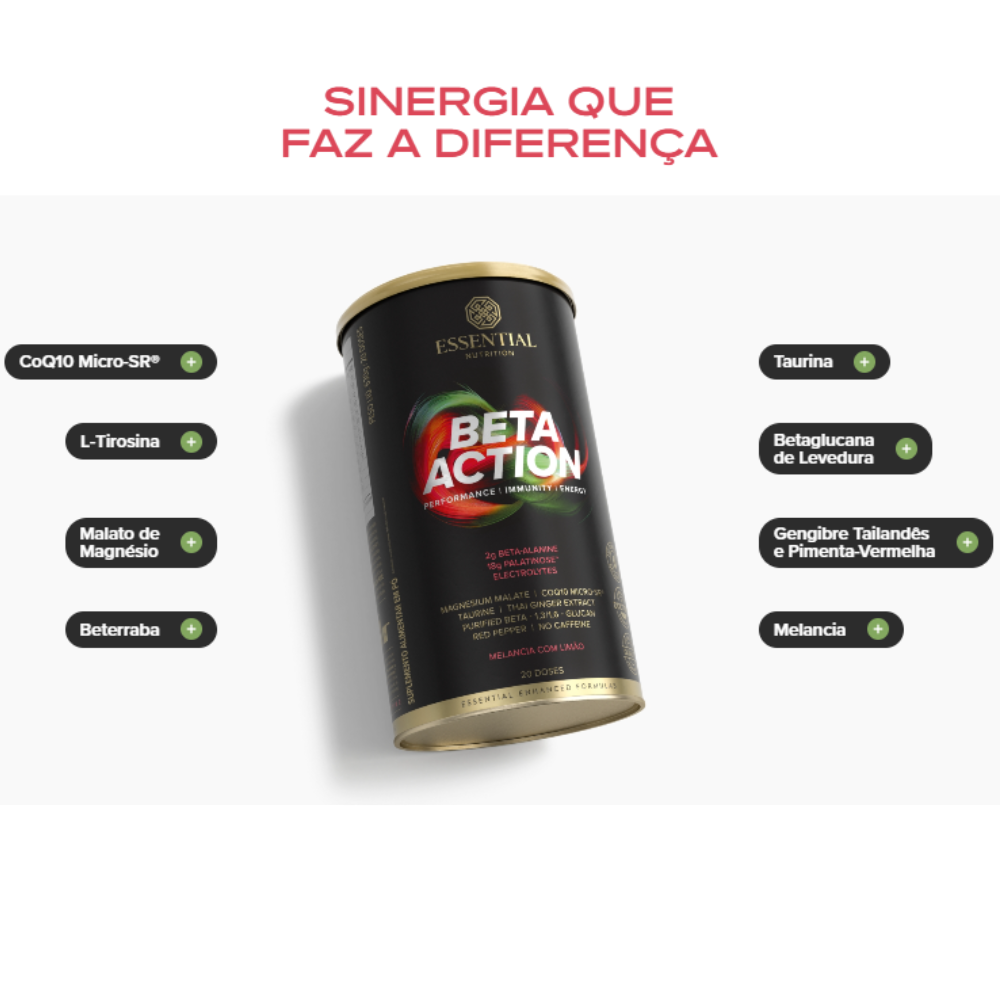 Beta Action Melancia com Limão 630g Essential