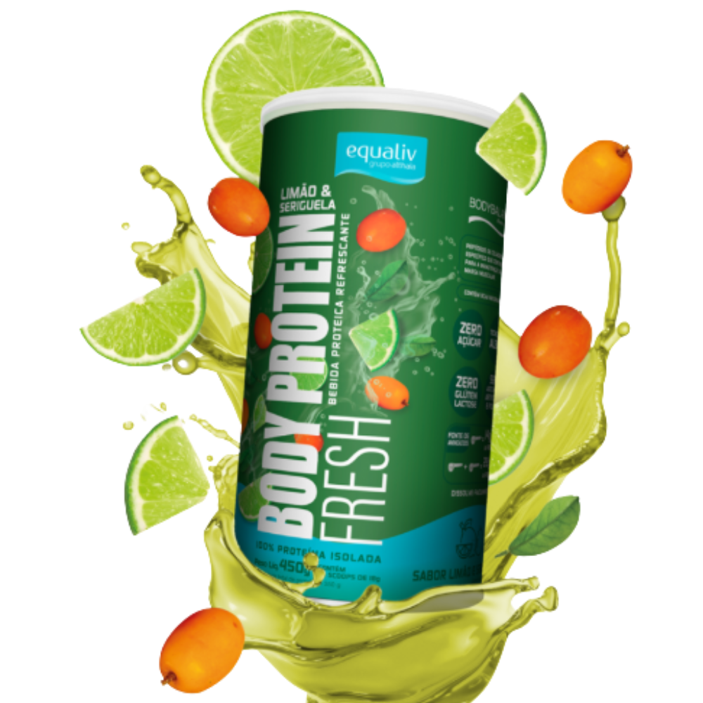 Body Protein Fresh Limão e Seriguela 450g da Equaliv Equaliv