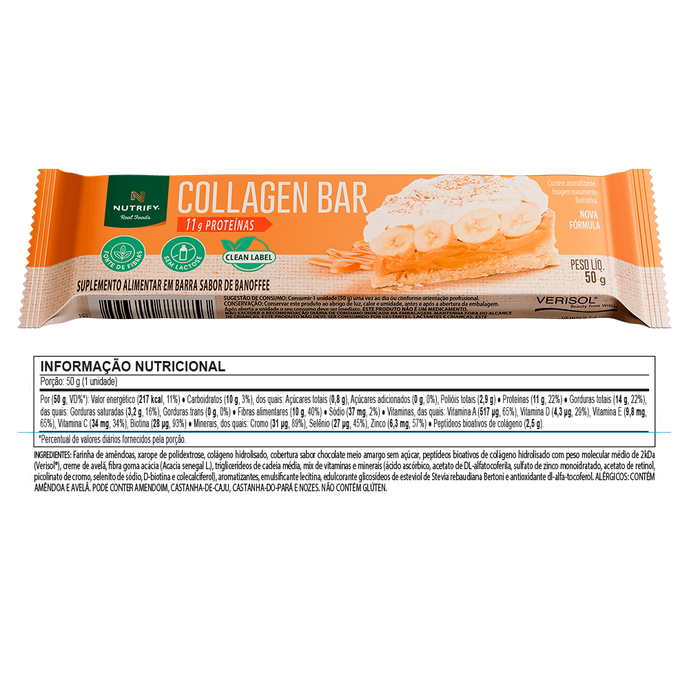 Collagen Bar Banoffee 50g Nutrify