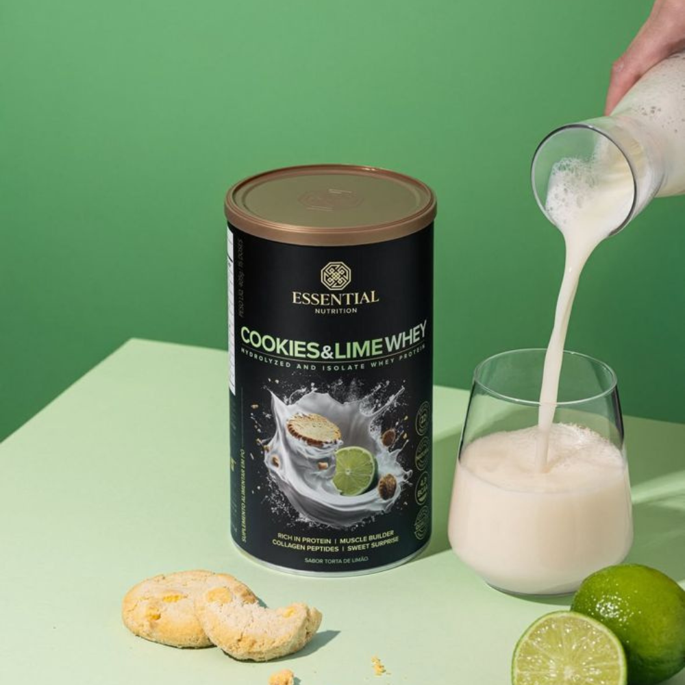 Whey Protein Cookies e Lime 405G Essential Nutrition