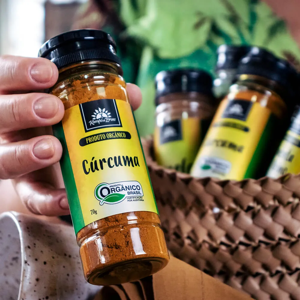 Cúrcuma em Pó Orgânica 70g Kampo de Ervas Kampo de Ervas