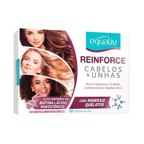 Reinforce Cabelos e Unhas 30 Cápsulas Equaliv