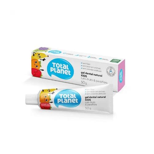 Gel Dental Natural Kids Total Planet Tutti-Frutti e Passiflora 50g