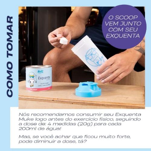 Exquenta Muke Pré Treino Pink Lemonade 300g +Mu