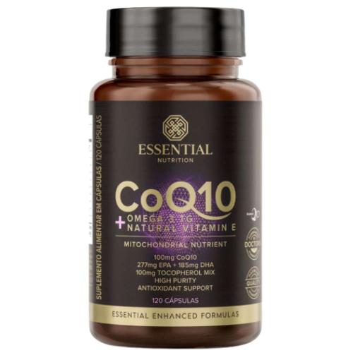 Coenzima Coq10 + Ômega 3 TG 120 Cápsulas Essential