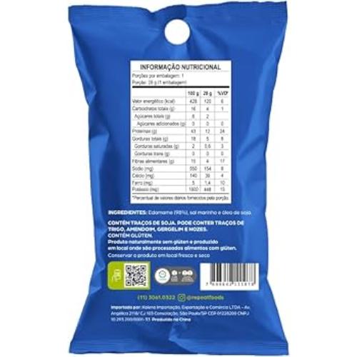 Snack de Edamame Sal Marinho Repeat 28g