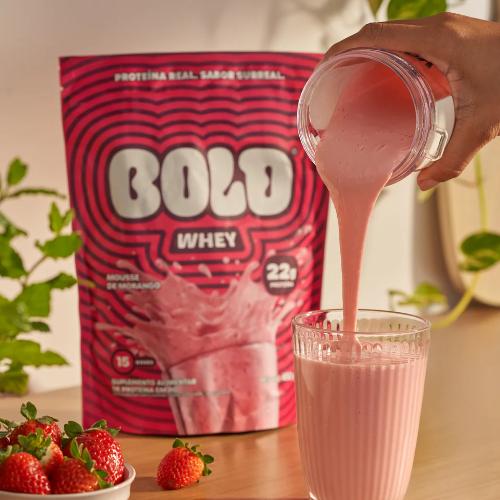 Whey Mousse de Morango 450g Bold