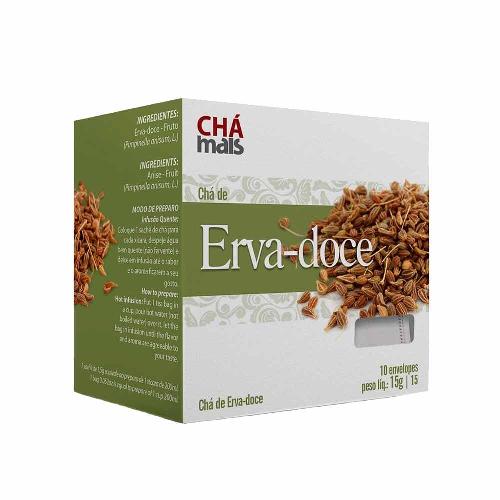 Chá de Erva Doce 10 Envelopes Chá Mais