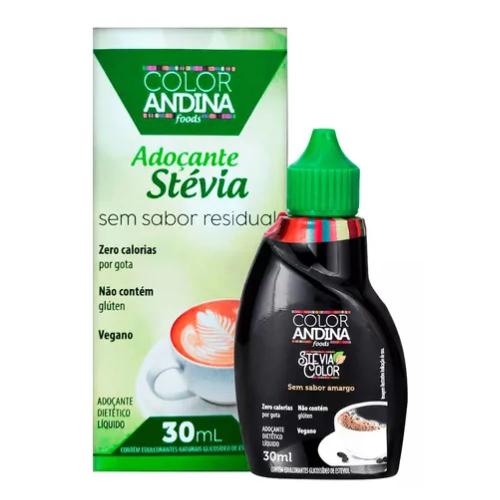 Adocante Stevia 30ml Color Andina