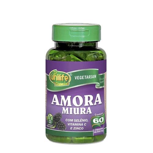 Amora Miura Com Selênio, Vitamina C e Zinco 60 Cápsulas Unilife