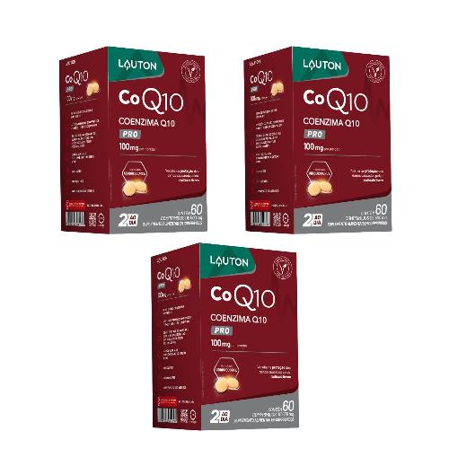 Kit 3 Coenzima-Q10 100 MG 60 Cápsulas Lauton