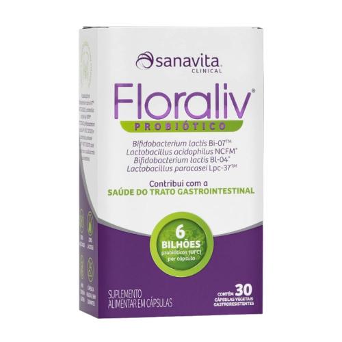 Floraliv Probiótico 30 Cápsulas Sanavita