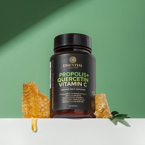 Propolis + Quercetin + Vitamin C Essential 60 capsulas