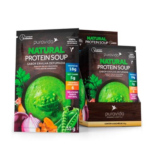 Protein Soup Sabor Ervilha Defumada 10 Sachês Puravida