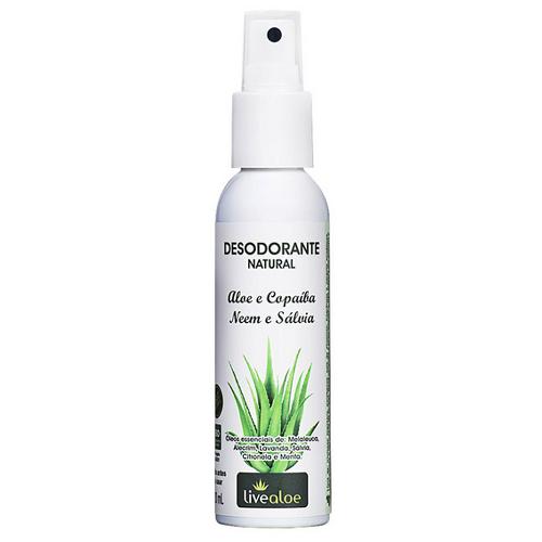 Desodorante Natural Aloe Vera e Copaíba 120ml Live Aloe