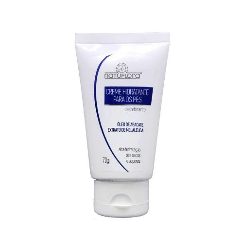 Creme Hidratante Para os Pés Óleo de Abacate e Melaleuca 70g Natuflora