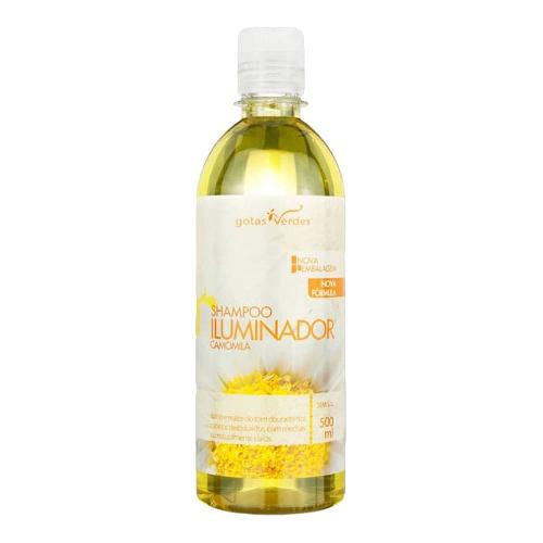 Shampoo Iluminador Camomila 500 ml Gotas Verdes