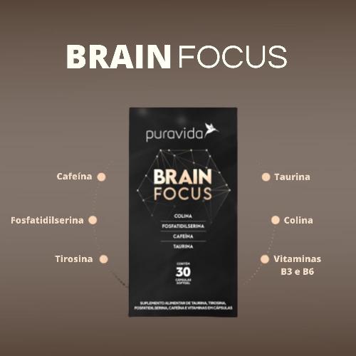 Brain Focus 30 Cápsulas Puravida