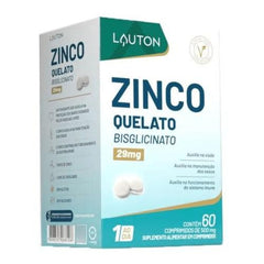 Zinco Quelato 29mg 60 Cápsulas Lauton