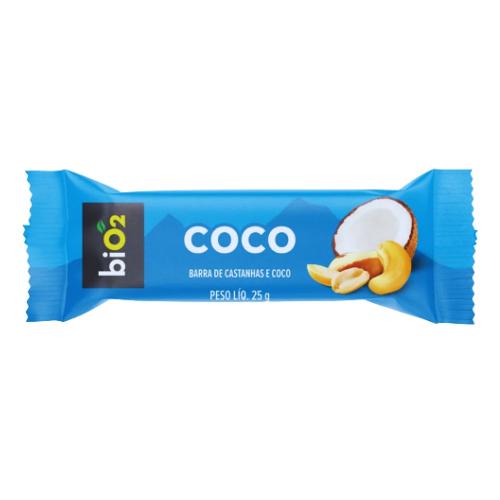 Barra de Castanhas e Coco biO2 25g