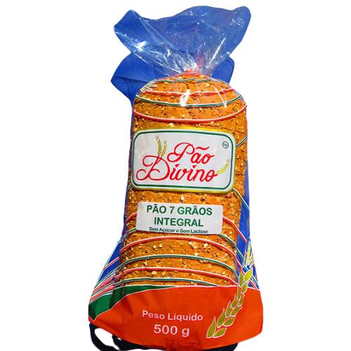 Pao Integral 7 Graos 500g Pão Divino Pao Divino