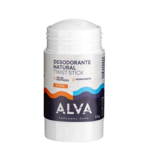 Desodorante Natural Twist Stick Citrus 55g Alva