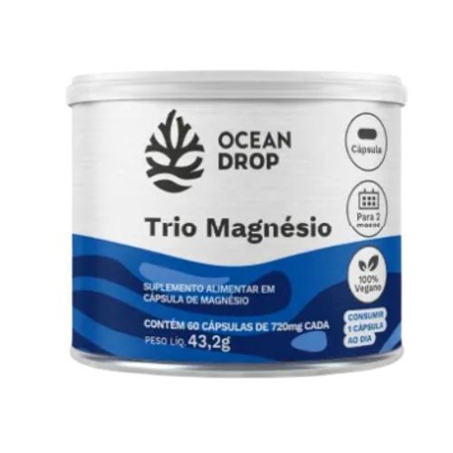 Trio Magnésio 60 Cápsulas Ocean Drop