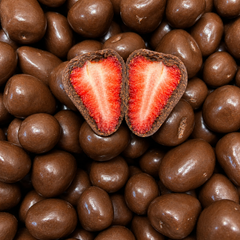 Chips de Morango com Chocolate Ao Leite Zero 100g Emporio Aurea