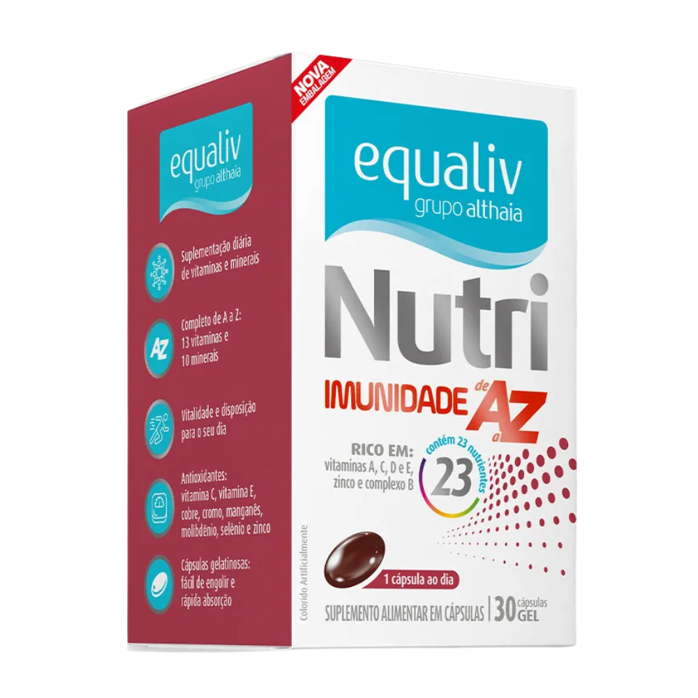 Nutri Imunidade AZ 30 Cápsulas Equaliv