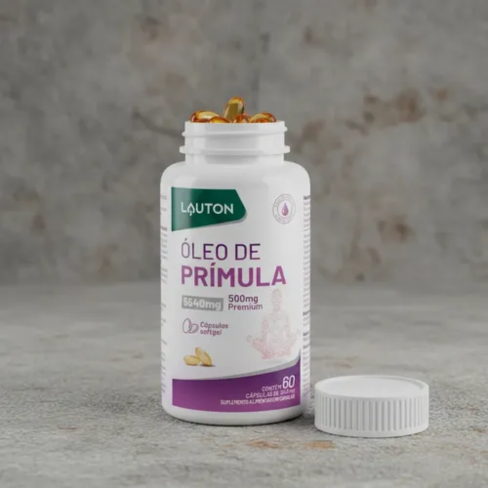 Óleo De Prímula 500mg 60 Cápsulas Lauton Lauton