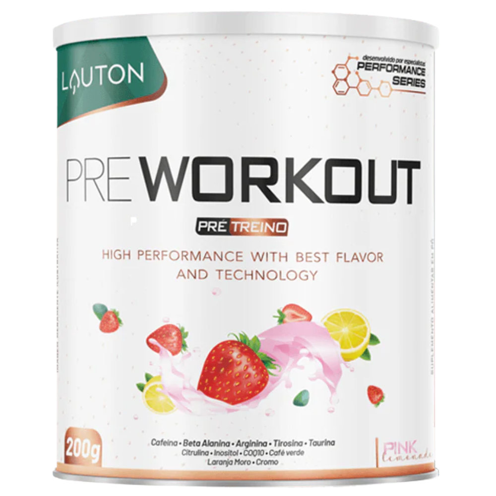 Pre Workout Pink Lemonade 300G Lauton Lauton