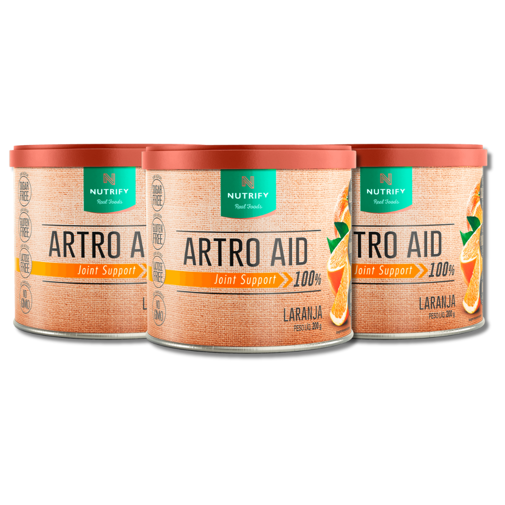 Kit 3 Artro AID Joint Support 200G Laranja Nutrify