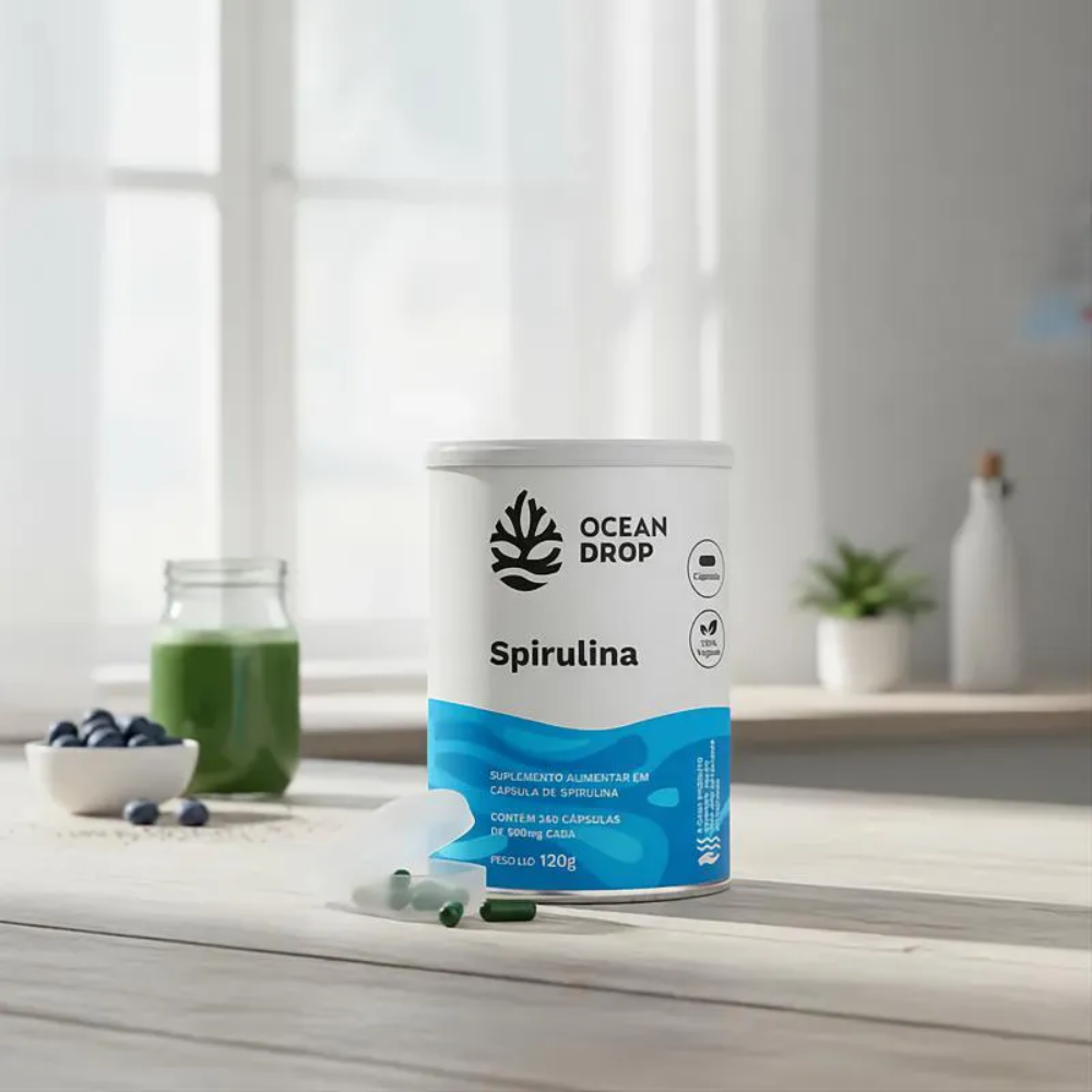 Spirulina 520mg 240 Capsulas Ocean Drop Ocean Drop