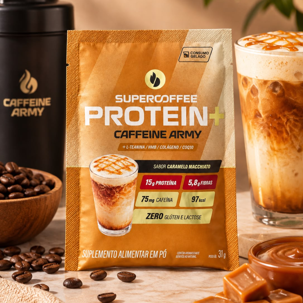 SuperCoffee Protein+ Caramelo Macchiato Sache Supercoffee