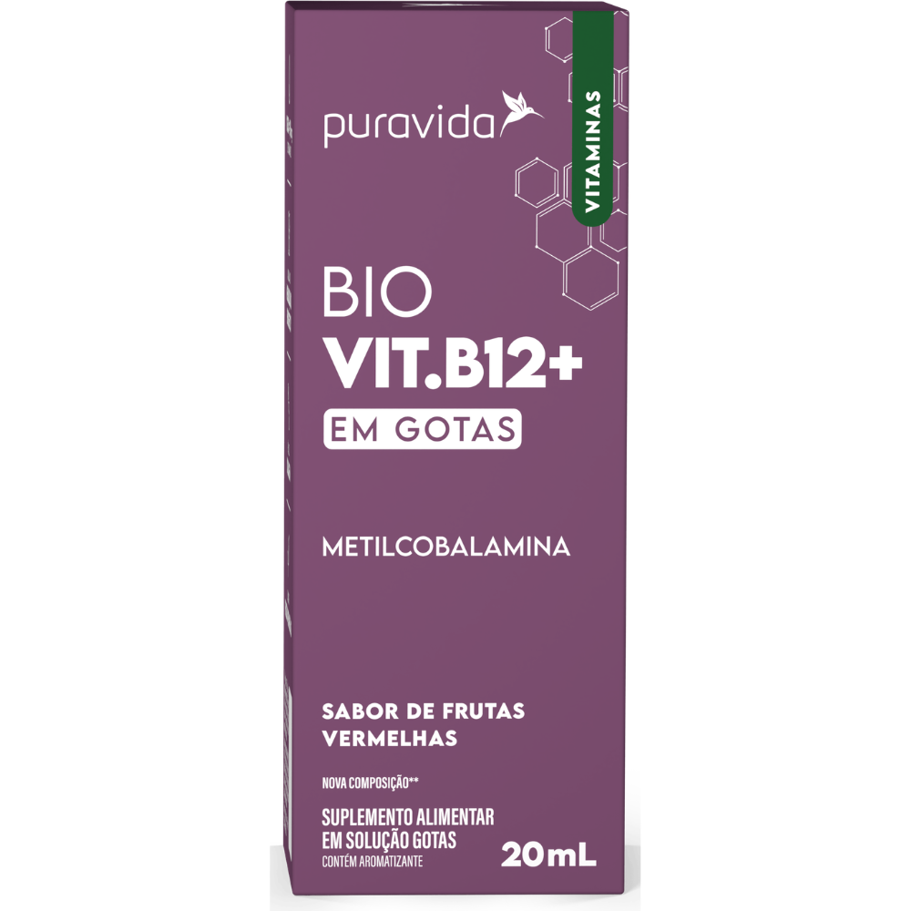 BIO VIT. B12 + Metilcobalamina 20ml Puravida Puravida