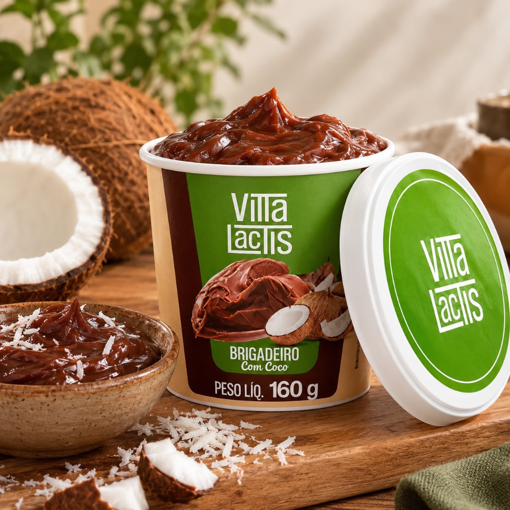 Vitta Lactis Brigadeiro com Coco 160g Empório Áurea