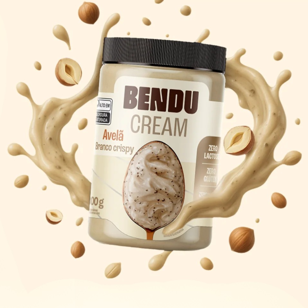 Creme de Avela Branco Crispy 300g Bendu