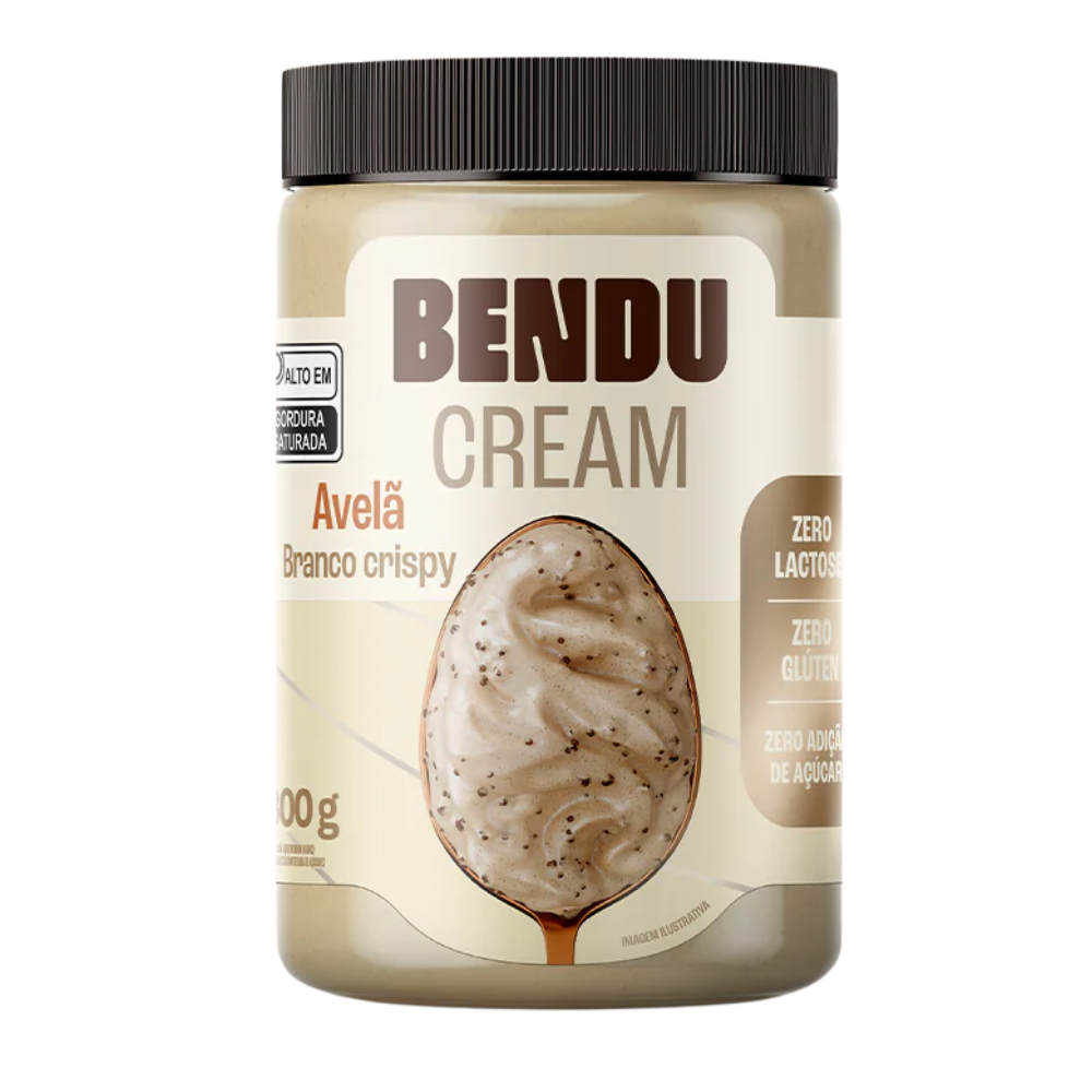 Creme de Avela Branco Crispy 300g Bendu
