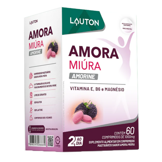 Amora Miúra Amorine 60 comprimidos mastigáveis - Lauton