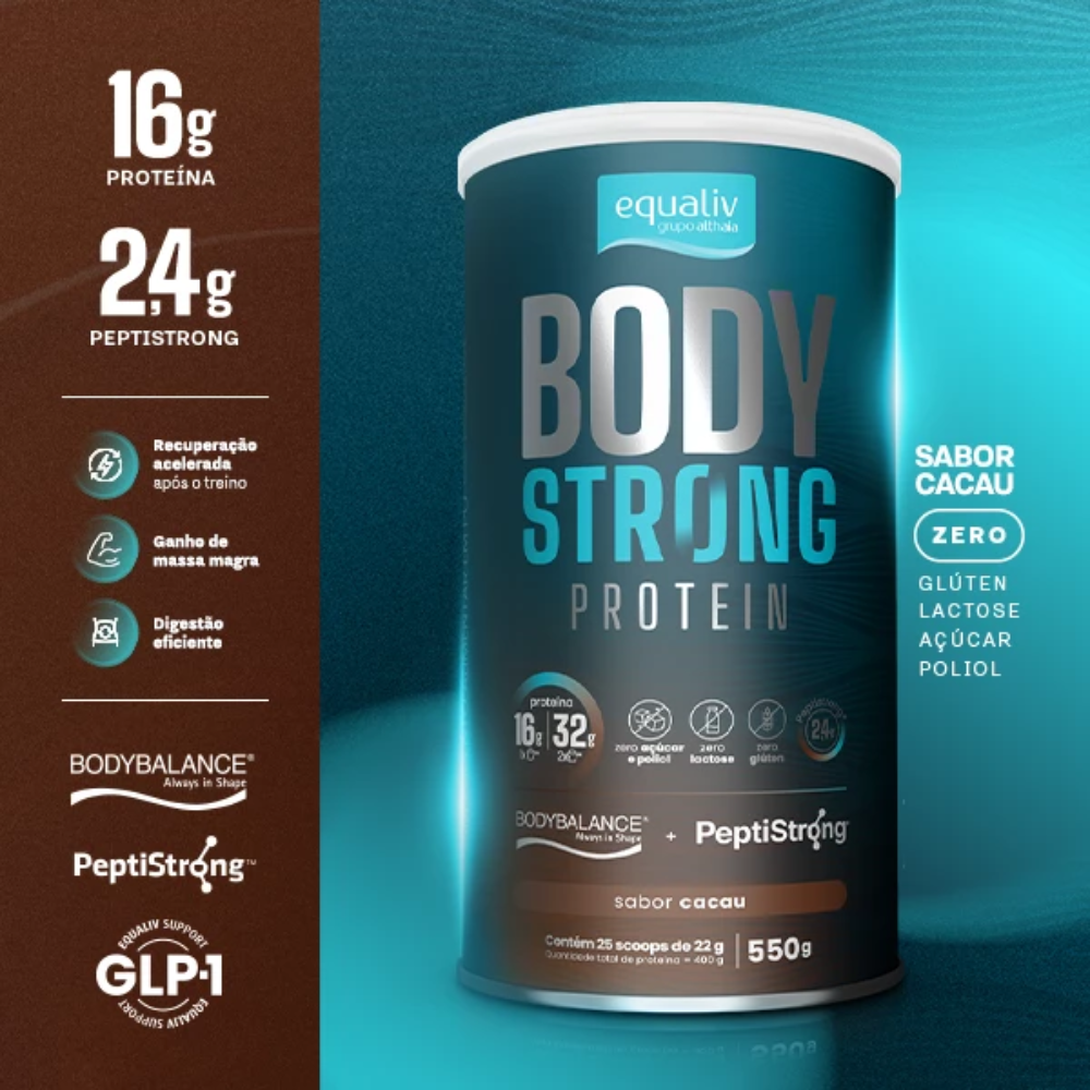 Strong Protein Body Strong Protein Cacau 550g Equaliv – Empório Áurea