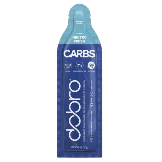Carbs Gel Neutro Fresh com Cafeína 30g Dobro